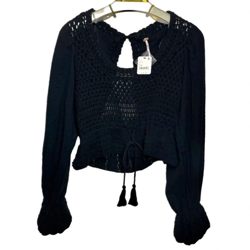 FREE PEOPLE Megan Crochet Top